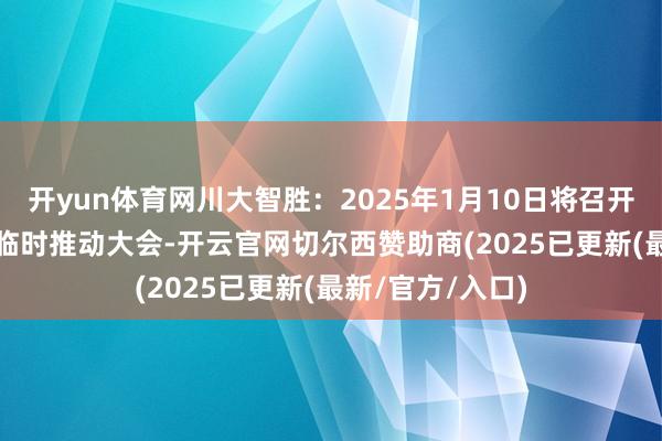 开yun体育网川大智胜：2025年1月10日将召开2025年第一次临时推动大会-开云官网切尔西赞助商(2025已更新(最新/官方/入口)