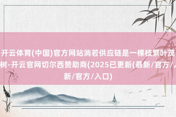 开云体育(中国)官方网站淌若供应链是一棵枝繁叶茂的大树-开云官网切尔西赞助商(2025已更新(最新/官方/入口)